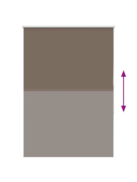 Roleta zatemňovací káva 115x130cm šířka látky 110,7cm polyester