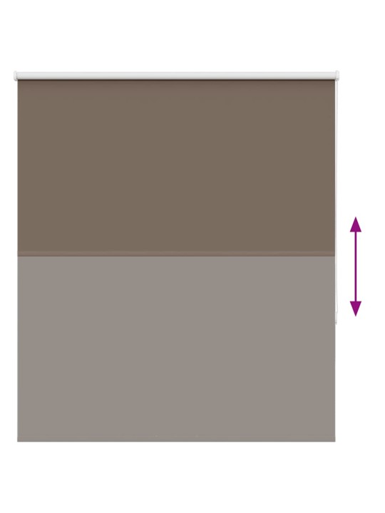 Roleta zatemňovací káva 135x130cm šířka látky 131,6cm polyester