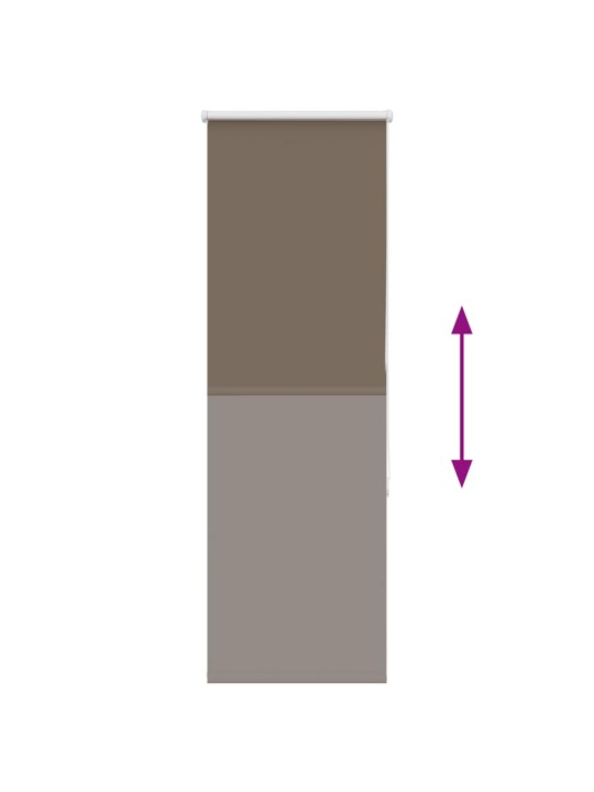 Roleta zatemňovací káva 45x150 cm šířka látky 40,7 cm polyester