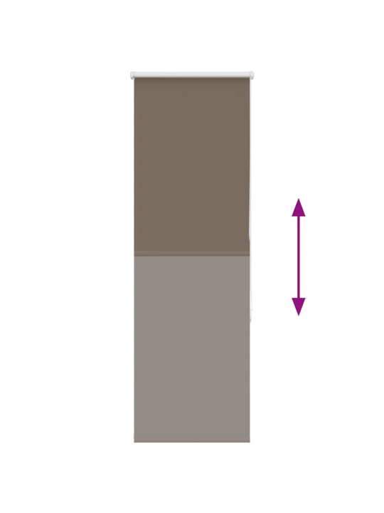 Roleta zatemňovací káva 45x150 cm šířka látky 40,7 cm polyester