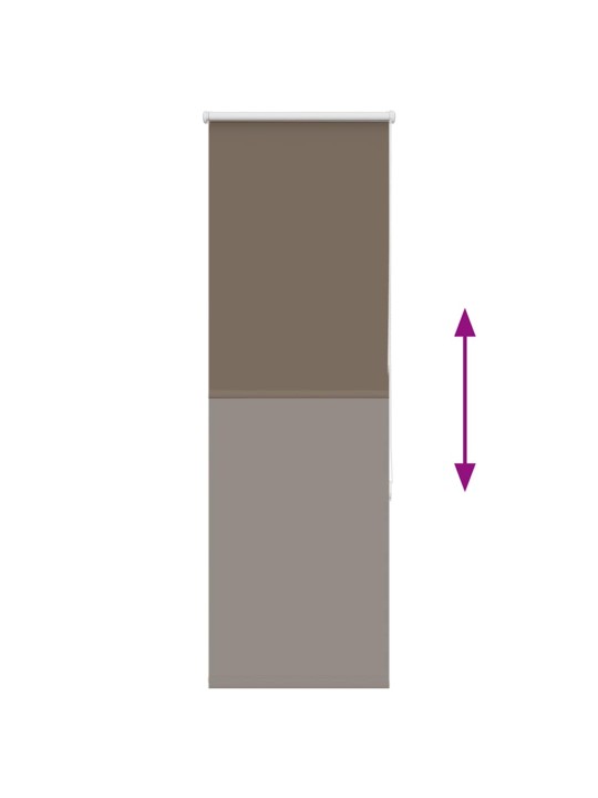 Roleta zatemňovací káva 50x150 cm šířka látky 45,7 cm polyester