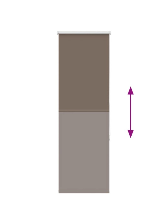 Roleta zatemňovací káva 60x150 cm šířka látky 55,7 cm polyester