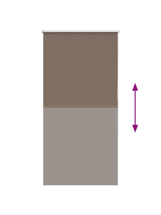 Roleta zatemňovací káva 70x150 cm šířka látky 65,7 cm polyester