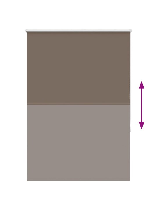 Roleta zatemňovací káva 90x150 cm šířka látky 85,7 cm polyester