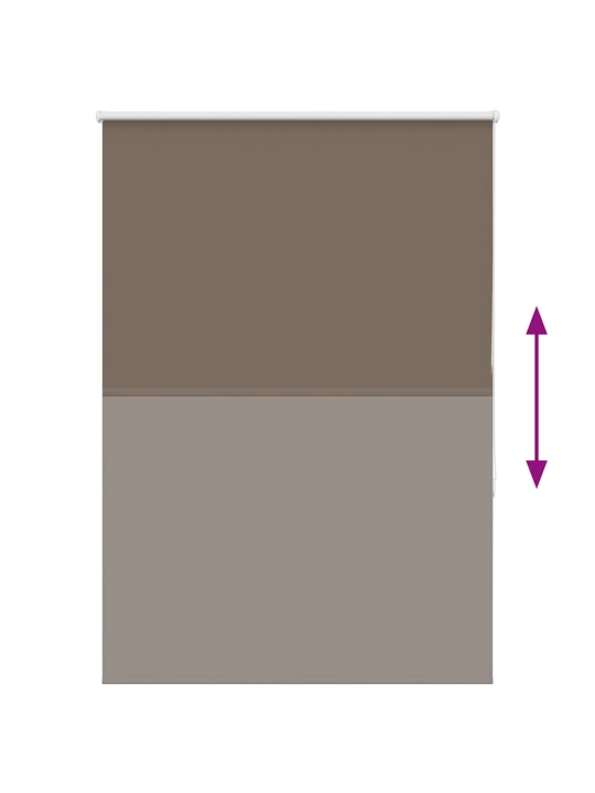 Roleta zatemňovací káva 90x150 cm šířka látky 85,7 cm polyester