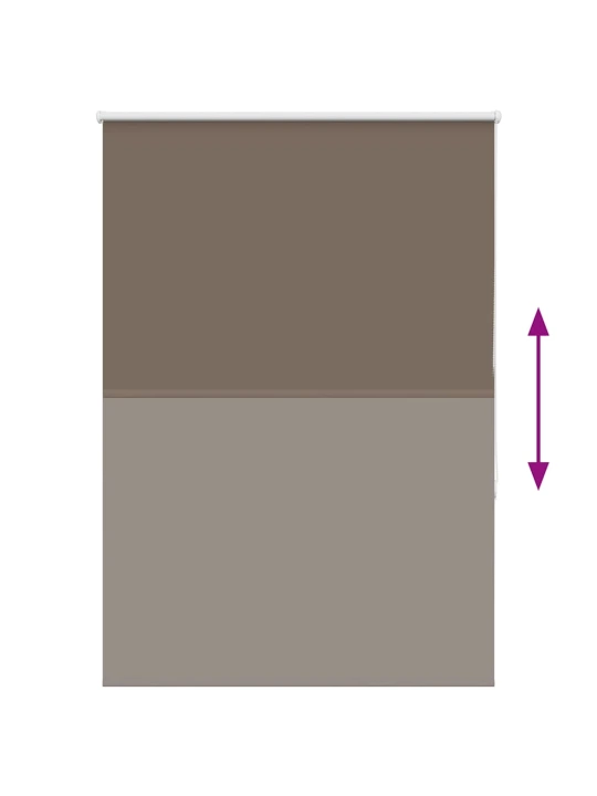 Roleta zatemňovací coffee 100x150 cm šířka látky polyester