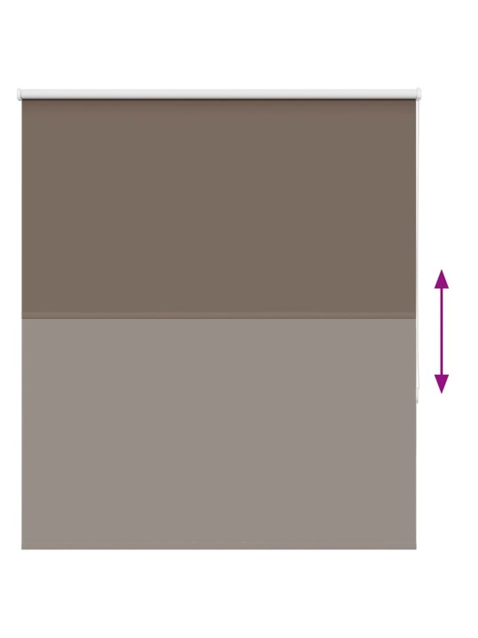 Roleta zatemňovací káva 125x150cm šířka látky 121,6cm polyester