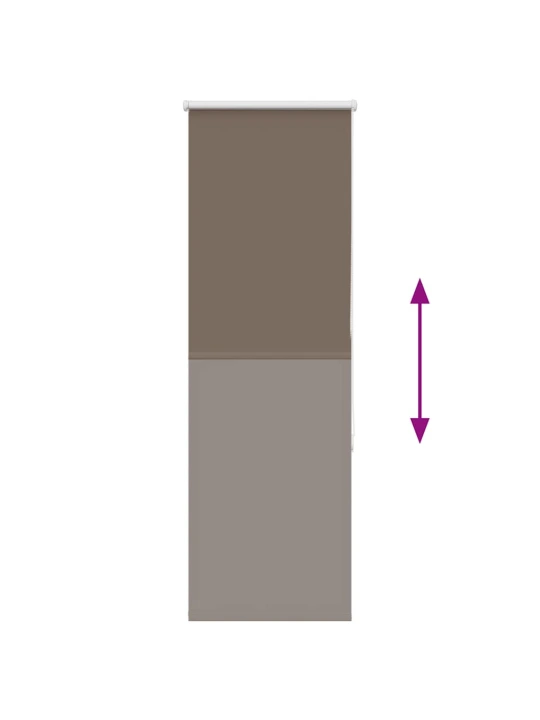 Roleta zatemňovací káva 40x175 cm šířka látky 35,7 cm polyester