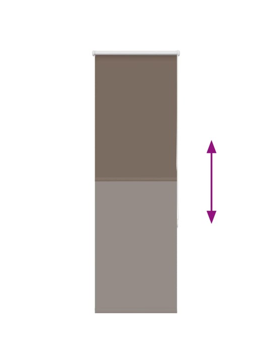 Roleta zatemňovací káva 60x175 cm šířka látky 55,7 cm polyester