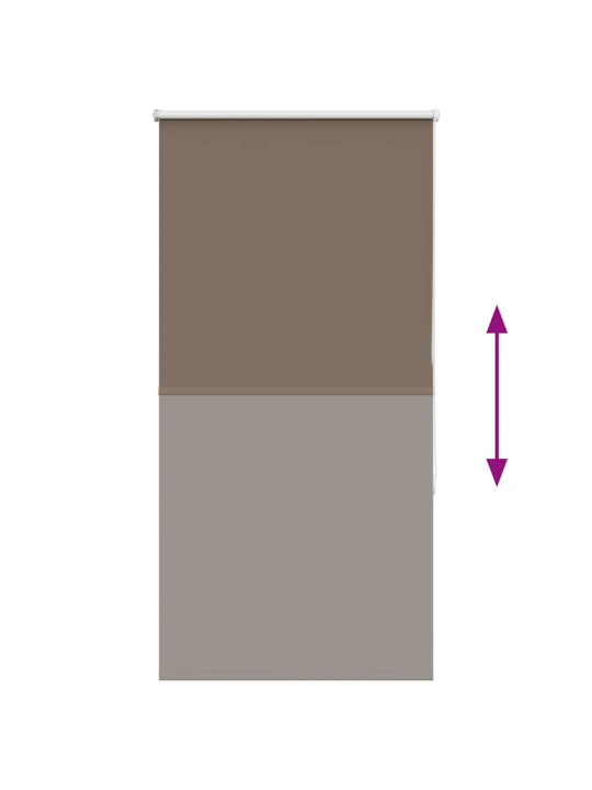 Roleta zatemňovací coffee 65x175cm šířka látky 60,7cm polyester