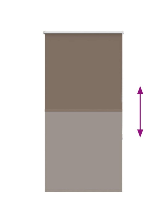 Roleta zatemňovací káva 70x175 cm šířka látky 65,7 cm polyester