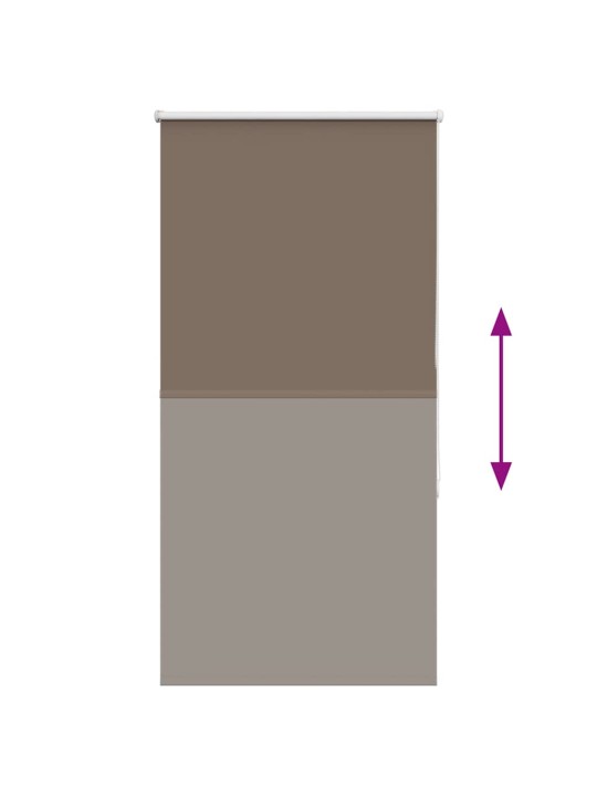 Roleta zatemňovací káva 80x175 cm šířka látky 75,7 cm polyester