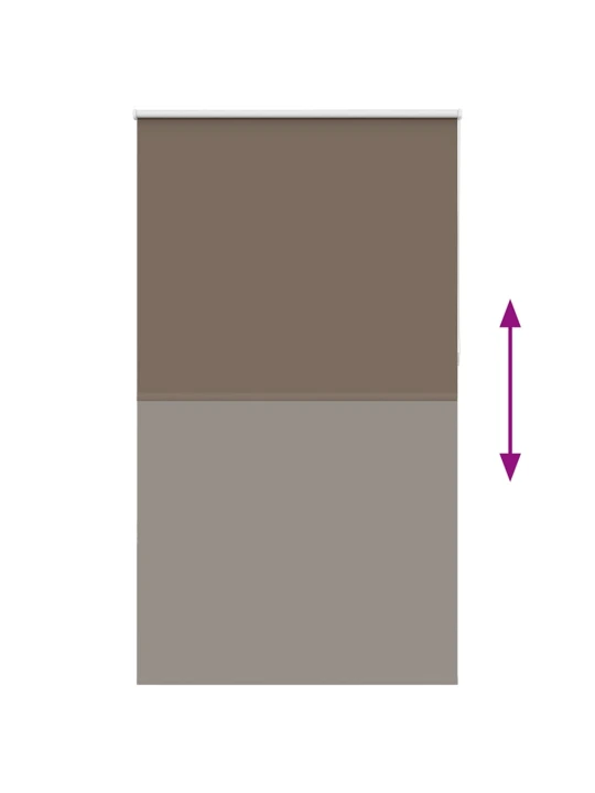 Roleta zatemňovací káva 120x210cm šířka látky 116,6cm polyester