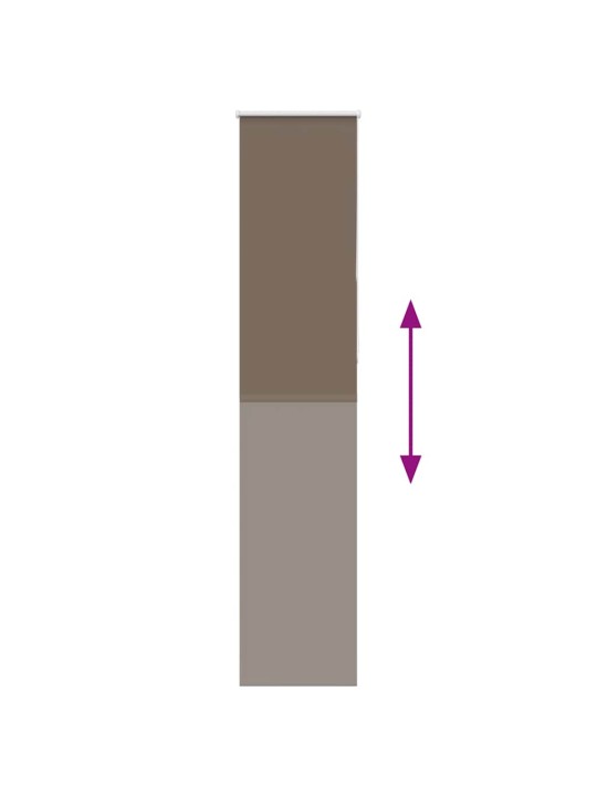 Roleta zatemňovací káva 40x230 cm šířka látky 35,7 cm polyester