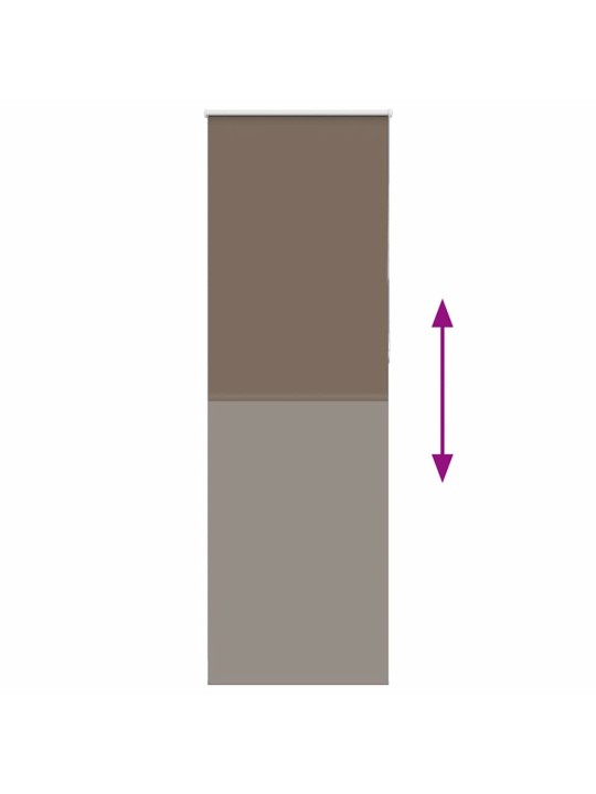 Roleta zatemňovací káva 80x230 cm šířka látky 75,7 cm polyester