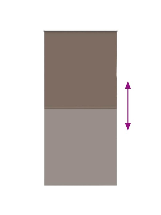 Roleta zatemňovací káva 90x230 cm šířka látky 85,7 cm polyester