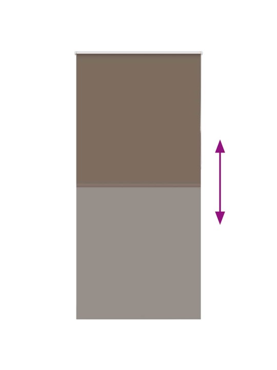 Roleta zatemňovací káva 105x230cm šířka látky 100,7cm polyester