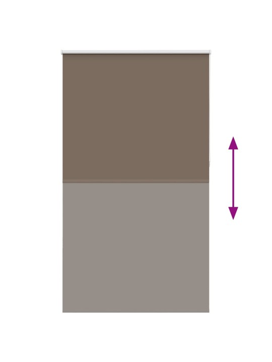 Roleta zatemňovací káva 130x230cm šířka látky 126,6cm polyester