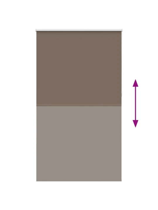 Roleta zatemňovací káva 135x230cm šířka látky 131,6cm polyester