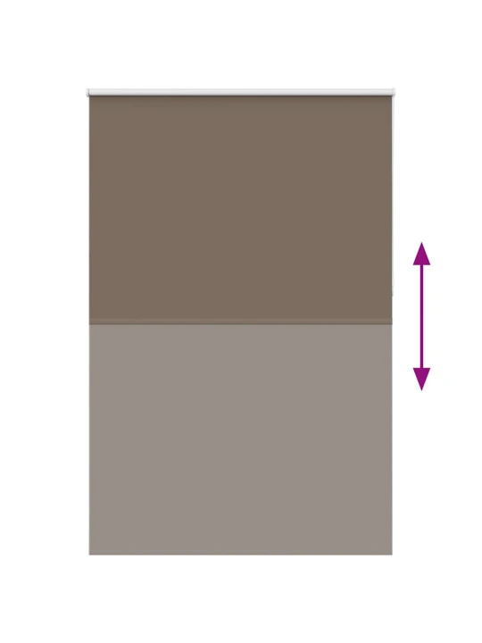 Roleta zatemňovací káva 155x230cm šířka látky 151,6cm polyester