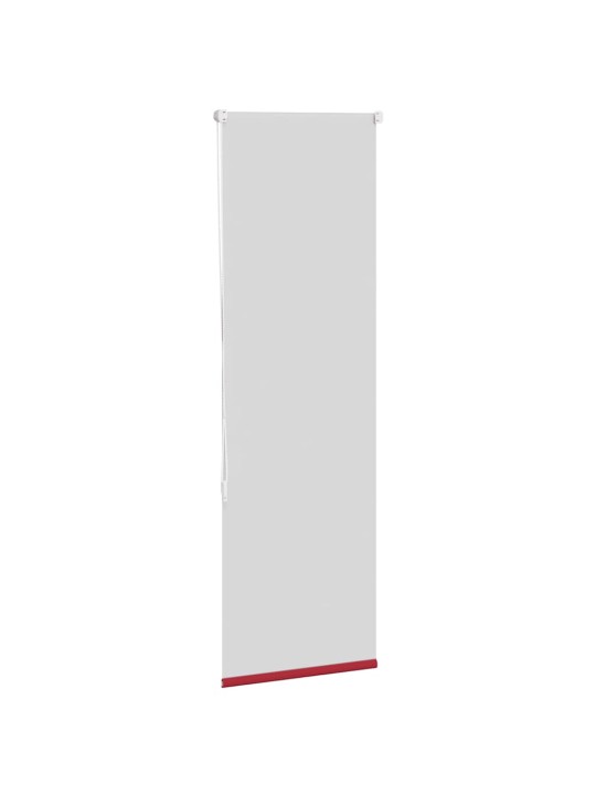 Roleta zatemňovací červená šířka látky 35,7 cm polyester