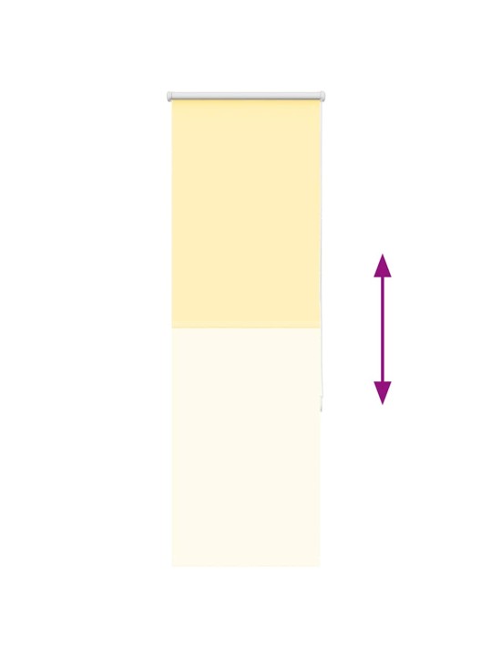 Roleta zatemňovací žlutá šířka látky 55,7 cm polyester