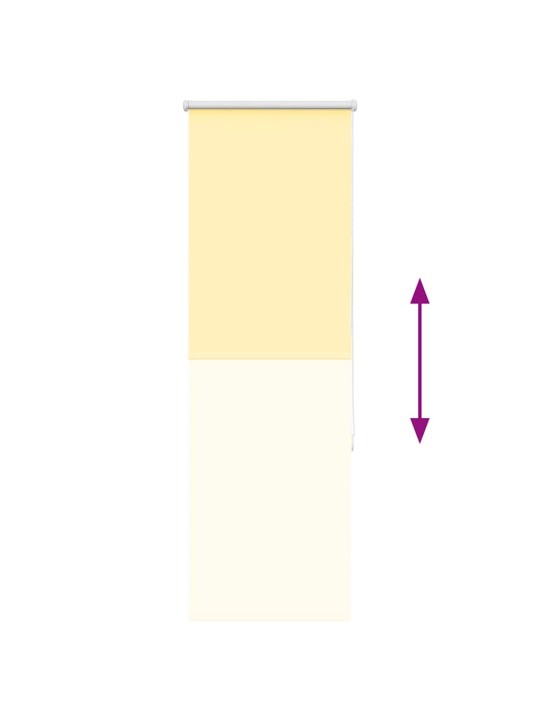 Roleta zatemňovací žlutá šířka látky 55,7 cm polyester