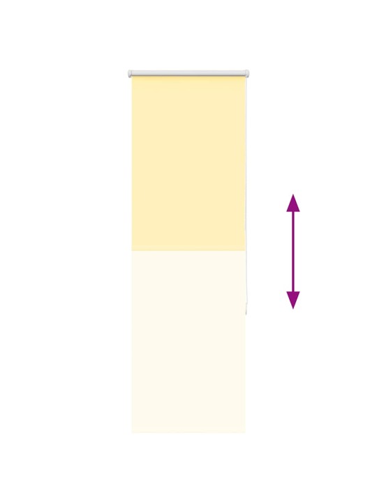 Roleta zatemňovací žlutá šířka látky 55,7 cm polyester