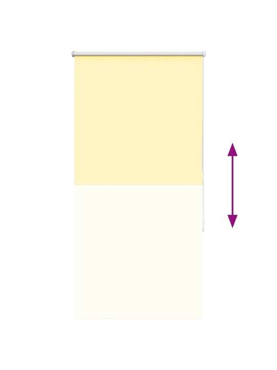 Roleta zatemňovací žlutá 85x175 cm šířka látky 80,7cm polyester