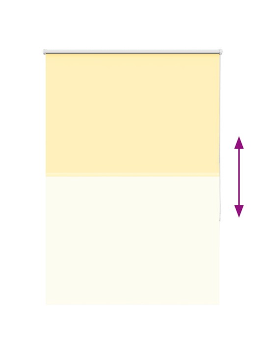 Roleta zatemňovací žlutá 90x175 cm šířka látky 85,7cm polyester