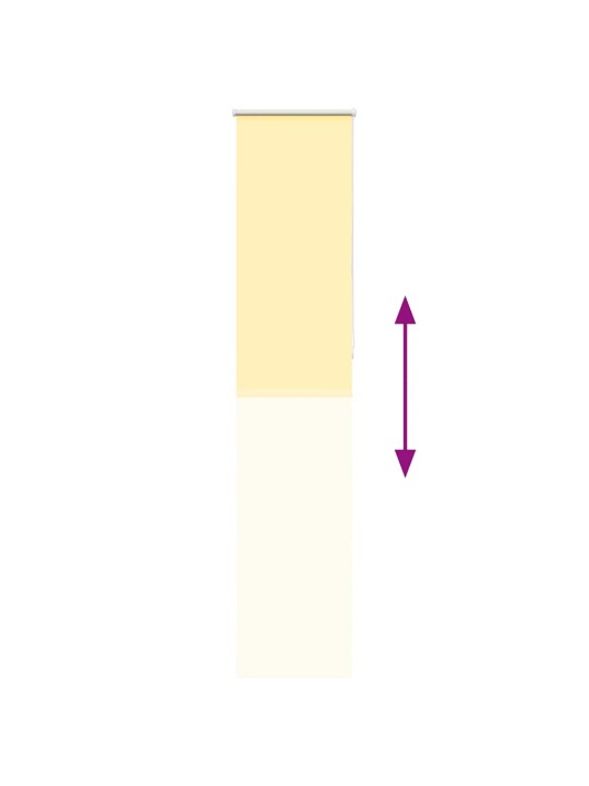 Roleta zatemňovací žlutá 45x210 cm šířka látky 40,7cm polyester