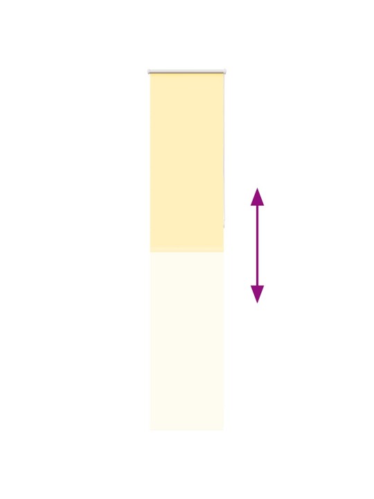 Roleta zatemňovací žlutá 50x210cm šířka látky 45,7 cm polyester