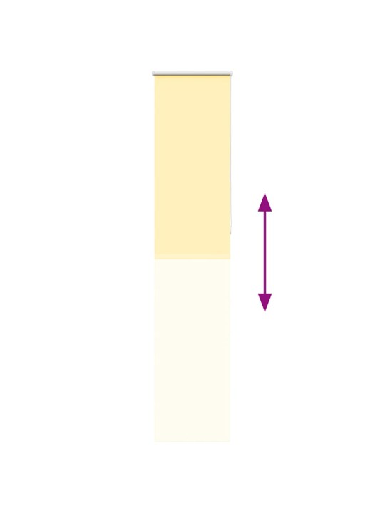 Roleta zatemňovací žlutá 52x210cm šířka látky 50,7 cm polyester