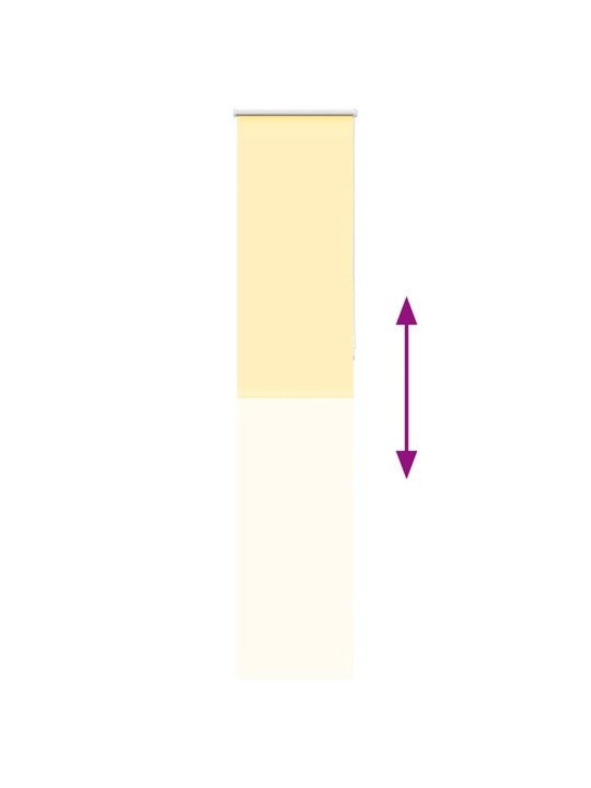 Roleta zatemňovací žlutá 60x210 cm šířka látky 55,7cm polyester