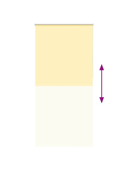 Roleta zatemňovací žlutá 100x210cm šířka látky 95,7cm polyester