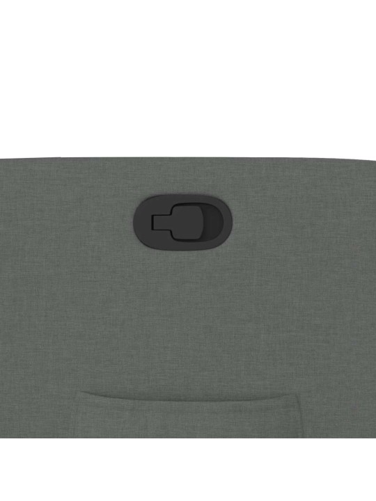 Polohovací křeslo tmavě šedé textil