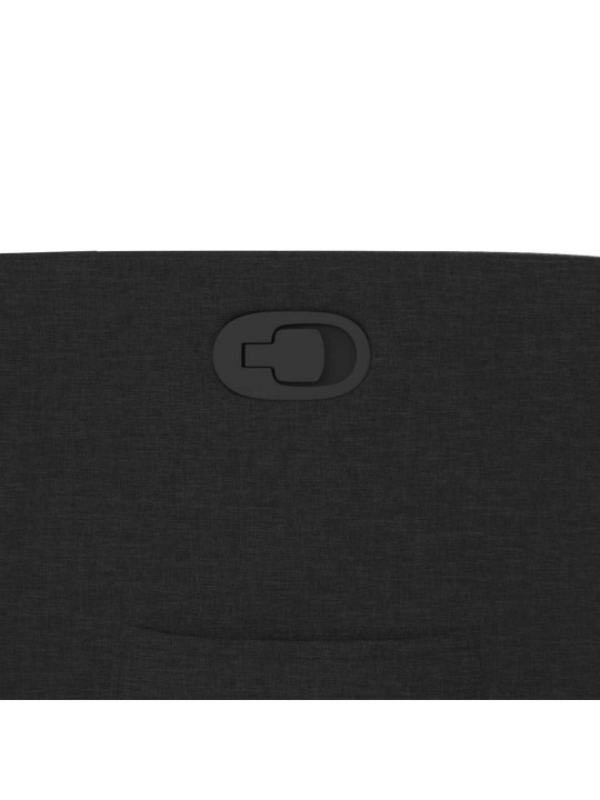 Polohovací křeslo černé textil
