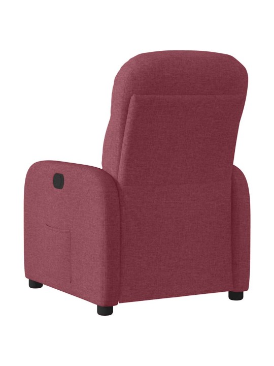 Polohovací křeslo vínové textil