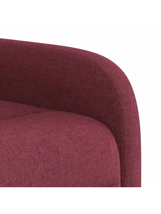 Polohovací křeslo vínové textil
