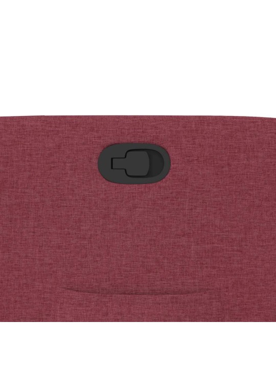 Polohovací křeslo vínové textil