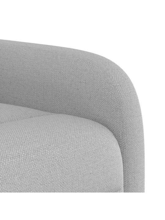 Polohovací křeslo obláčkově šedá textil