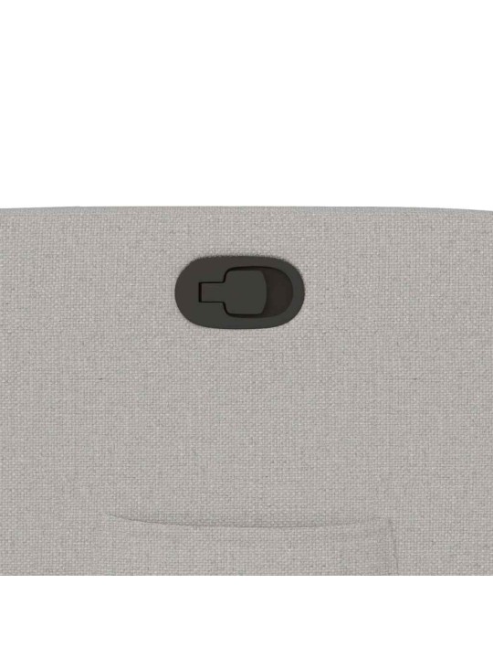 Polohovací křeslo obláčkově šedá textil