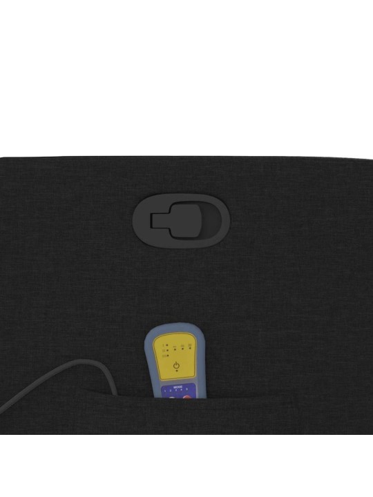 Masážní polohovací křeslo černé textil