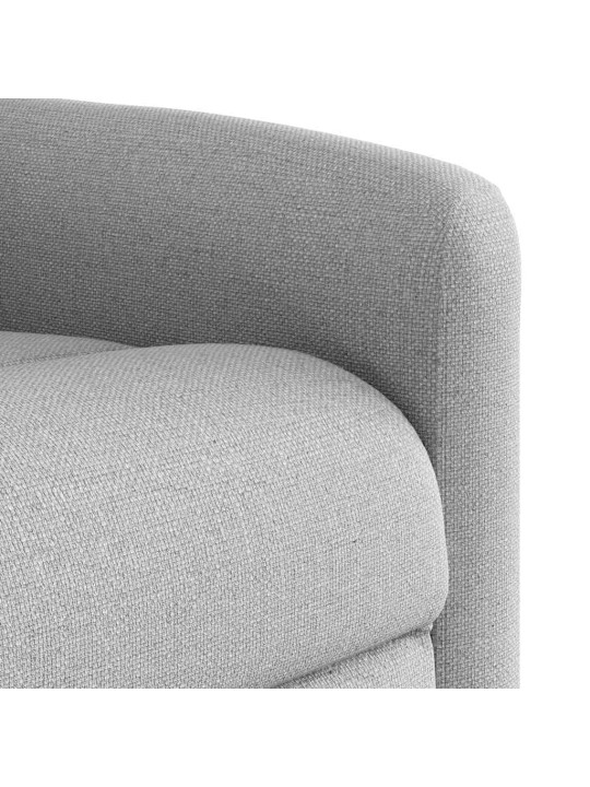 Polohovací křeslo obláčkově šedá textil