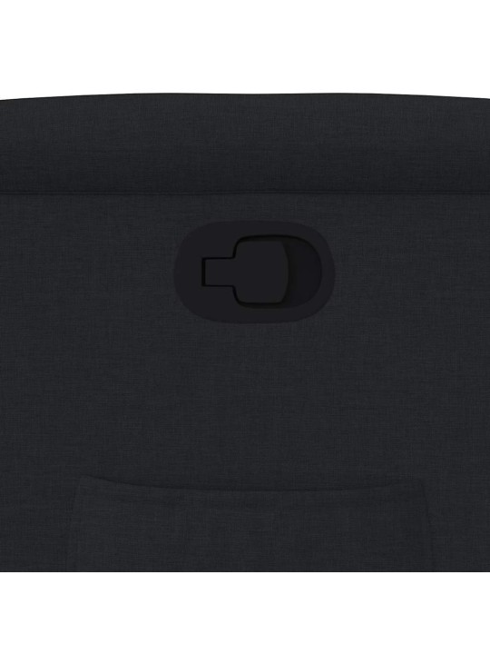 Polohovací křeslo černé textil