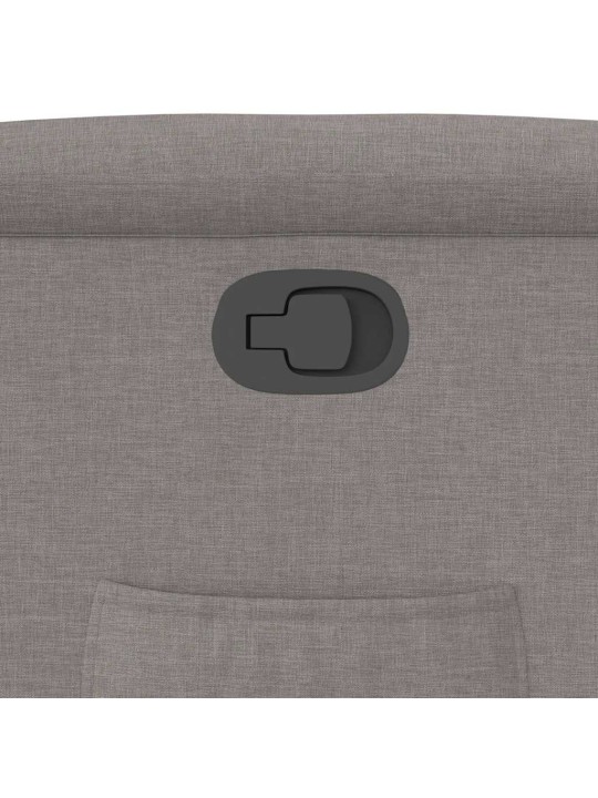 Polohovací křeslo taupe textil