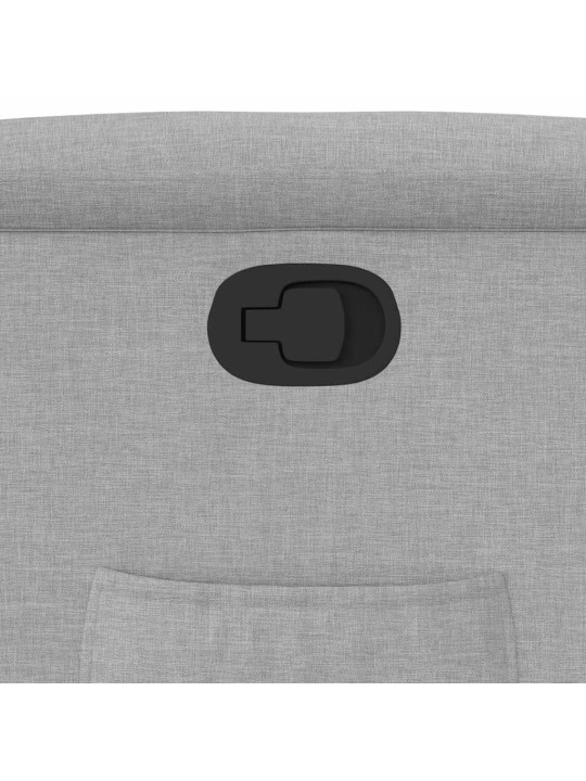 Polohovací křeslo obláčkově šedá textil