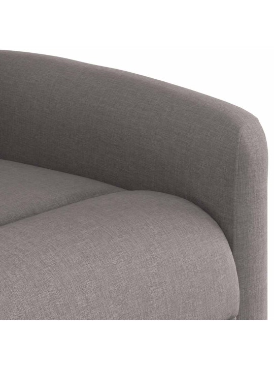 Masážní polohovací křeslo taupe textil