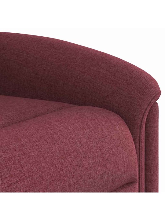 Polohovací křeslo vínové textil
