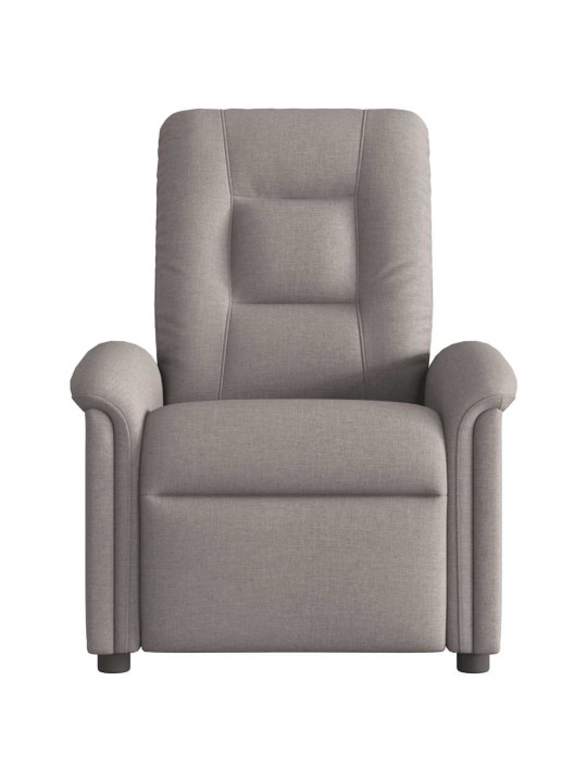 Polohovací křeslo taupe textil